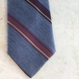 AUSTIN MANOR POLYESTER/SILK BLEND TIE